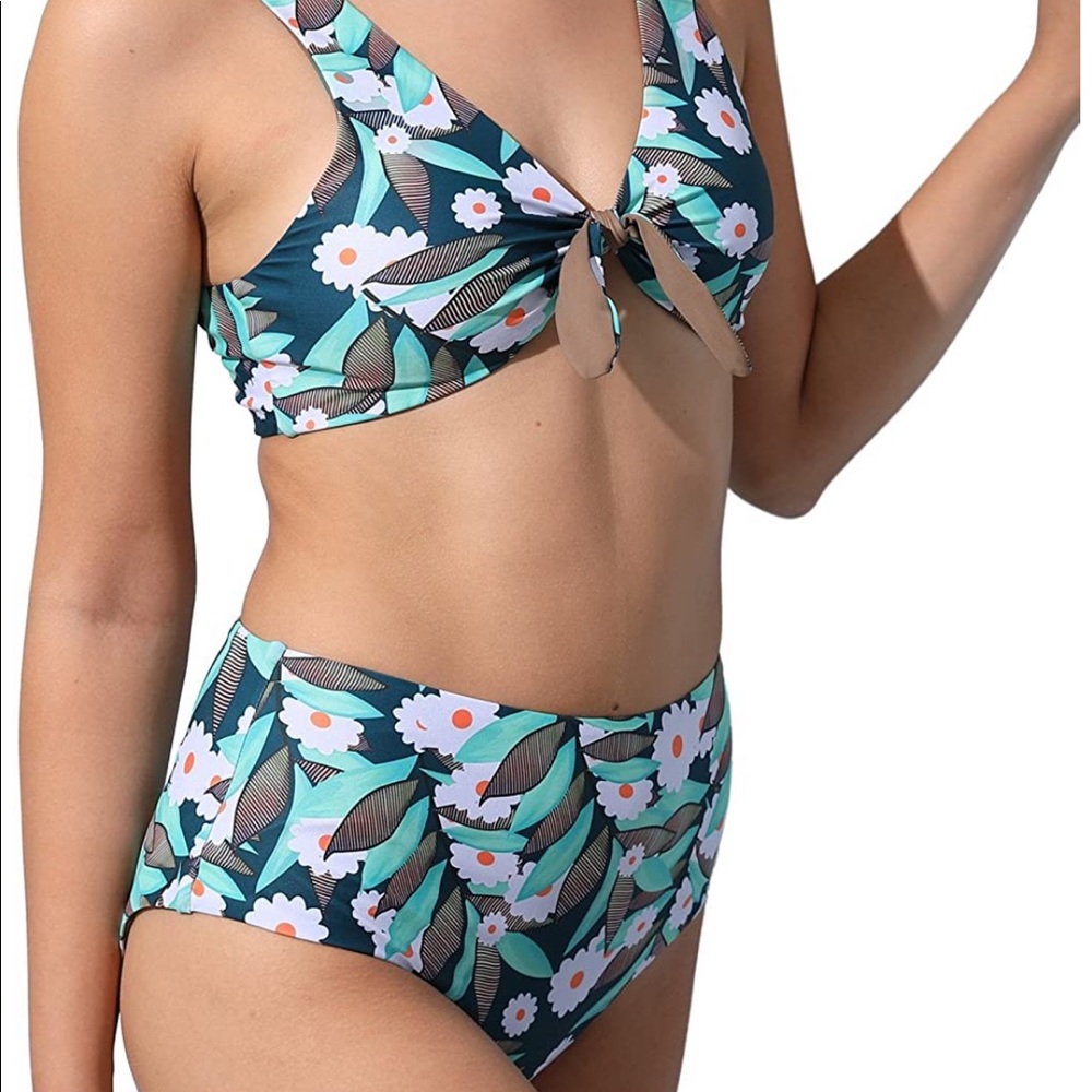 Flower high waist bikini - Picture 2 of 8